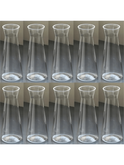 1/5/8/ Moderne Minimalist Plastic Flower Vase, Thick Transparent Bloemen Container, No Power Or Battery Needed, Home Pot, Ideal Tabletop, Wedding, Dining Table, ation Room Glass Vase view 3