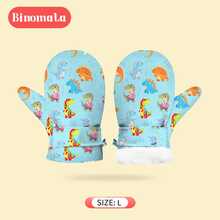 Binomata 1 Pair Toddler Boys & Girls Cartoon Waterproof Warm Winter Gloves, M Size For 1-3 Years, L Size For 3-8 Years, Outdoor Snow Ski Mittens - Multicolor - View 19