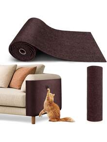 1pc Trial Pack, Random Delivery, Self-Adhesive Cat Scratch Pad, Customizable Furniture Protector Mat, Anti-Scratch Carpet Pad, Wall-Mounted Sofa Protector, Cat Tree Pad, Indoor Cat Activity Mat, Cat Scratch Board, Sofa Alternative, Cat Scratching Post Alternative - Multicolor - View 10