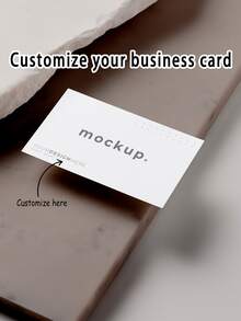 200 piezas, 9*5,4 cm. Tarjetas de visita personalizadas de doble cara, de papel resistente al agua con superficie brillante, adecuadas para el estilo social y de oficina | Patrón o mensaje personalizable | Diseño moderno | Herramienta de marketing personalizada | Tarjetas de visita gráficas personalizadas