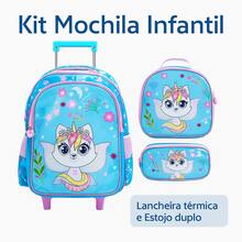 Kids Backpacks - 淺藍色 - 查看 1