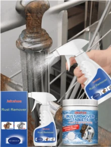 jakehoe 100毫升/盒金属表面除锈剂，20片/盒除锈泡腾片，去除不锈钢表面锈迹，清洁金属硬件，去除钢材上的油脂和锈迹