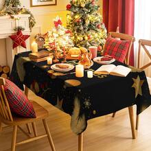 1/20 件圣诞桌布，浆果和圣诞球图案桌布，适用于派对、野餐、婚礼、生日装饰，日常家居厨房餐桌布，优质材料，季节性庆祝用品，圣诞节必备装饰 - 彩色 - 查看 5