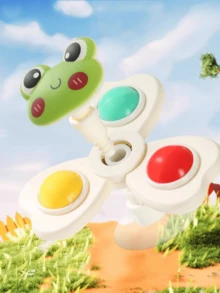 3 Saugnapf Drehspielzeuge - Säuglingssensorik und Frühpädagogik Spielzeug, Baby Badespielzeug, Drehspielzeuge, Baby Badespielzeug, Sensorikspielzeug, Essstuhl Spielzeug, Geschenke zum Geburtstag für Baby Jungen, geeignet für den täglichen Gebrauch von Babys, Badespielzeug, Schwimmbadspielzeug, Babyartikel