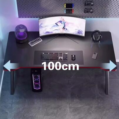 1pc E-Sports Game Table, Suitable For Home Use And Hotel E-Sports Rooms, Easy To Install