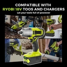 1/2PACK 5Ah Replace For RYOBI P108 18V One Plus High Capacity Lithium Ion Battery 18V - màu đen - Xem 6