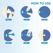 2-In-1 Automatic Skin Tag Removal Kit, Painless Care For Most Body Parts (2-8mm), Home Care Tool Accessories - 藍色 - 查看 5