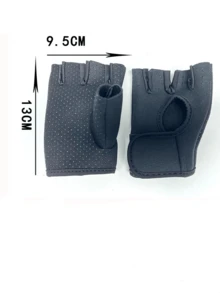 2pcs/Pair Men's And Women's Fingerless Cycling Gloves Professional Gym Anti Slip And Breathable Half Summer Fishing Women's Bicycle Gloves, Sports Fitness Gloves Diving Cloth Equipment Anti-Slip Shock Absorption Hand Protection For Gym Weightlifting, Travel Must Haves School Accessories Back To School Supplies - Multicolor - View 7