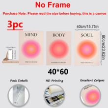 3 tranh canvas nghệ thuật năng lượng tâm linh, tranh in năng lượng tâm linh gradient, tranh phong cách Zen, trang trí thẩm mỹ Y2K, thích hợp để trang trí phòng ngủ, phòng khách hoặc ký túc xá, không khung. - Nhiều màu - Xem 9