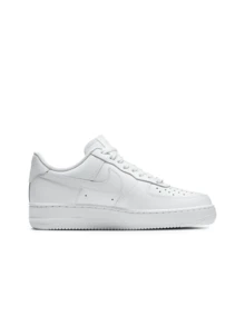 Nike Air Force 1 Low LE 三重白色（GS） - 白色 - 查看 5