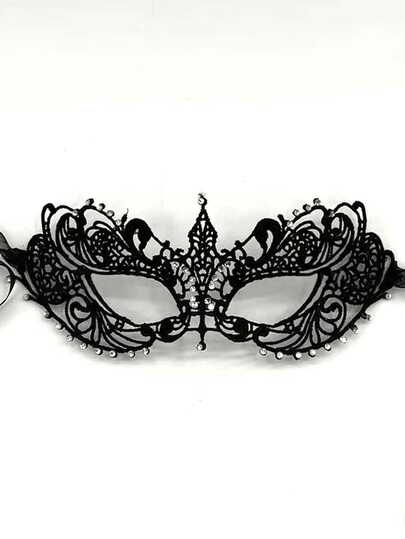 Ladies' Lace Sexy Retro Hollowed-Out Mask Dance Party Decoration Mask Mask, Versatile, Sexy Half-Face Makeup Half-Face Lace Mask Halloween Mask Prop