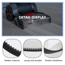 6PCS Replacement Vacuum Belt Set For Bissel-L ProHeat 2X Revolution Pet Pro Cleaner Models 1986,1964,2007,2007P - Black - View 9