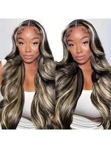 Pre-Cut Lace Glueless Body Wave 5X5 HD Lace Closure Human Hair Wig 40 Inch Wear And Go Highlight Ombre 5x5 HD Lace Closure Wigs Brazilian Virgin Human Hair Pre Plucked  With Baby Hair For Women 1b/27 Colored - Điểm nổi bật 1B/27 - Xem 2