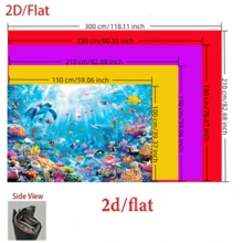 1 pièce Toile de fond pour photographie sous-marine - Motifs de tortue, de poisson et de corail - Bannière polyester multifonctionnelle, convient pour les fêtes d'anniversaire, la décoration de table de gâteau et les événements d'été