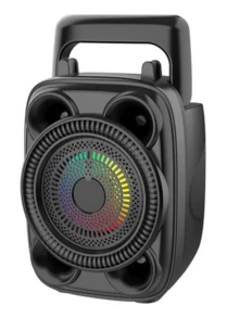 Bluetooth Speaker With Microphone Input, Led, Usb, Fm - 黑色 - 查看 4