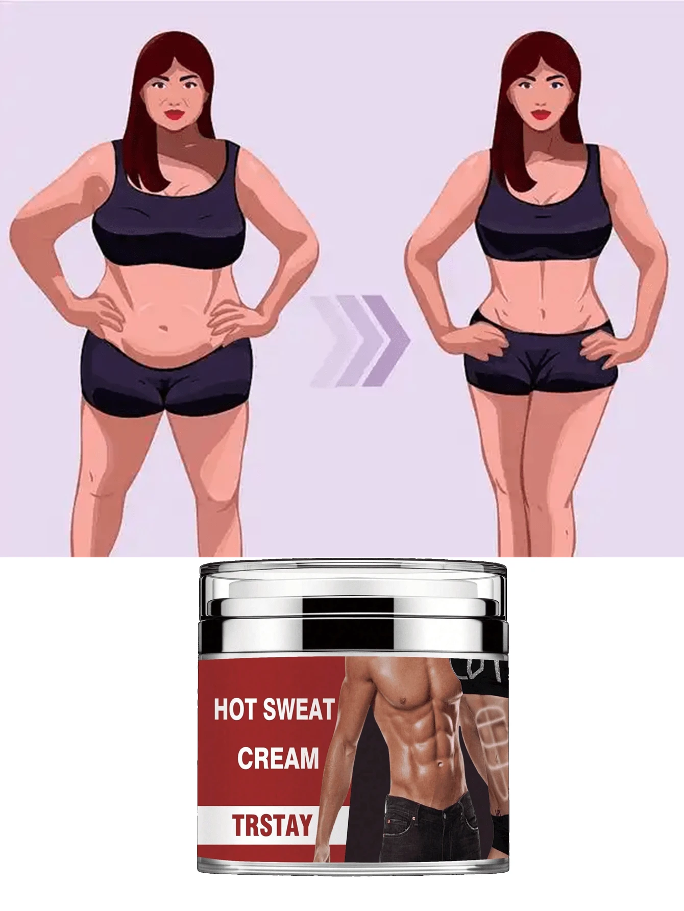 Fat Burning Body Cream For Dry Skin Long Lasting Hydration Enhanced Buttocks Elasticity Smoothness Youthful Appearance Moisture Balance Protection Relaxed Muscles Whitening - Multicolor - View 1