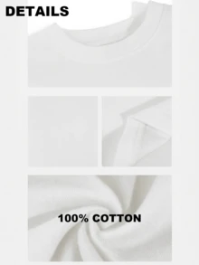 Men's T-Shirt - Relaxed Fit Cotton Tees, Short Sleeve, Vintage Style, Men's Casual Clothes - Perfect For Daily Wear, BBQ, Camping, Father's Day Gift For Dad Husband Boyfriend Friends - 白色 - 查看 2