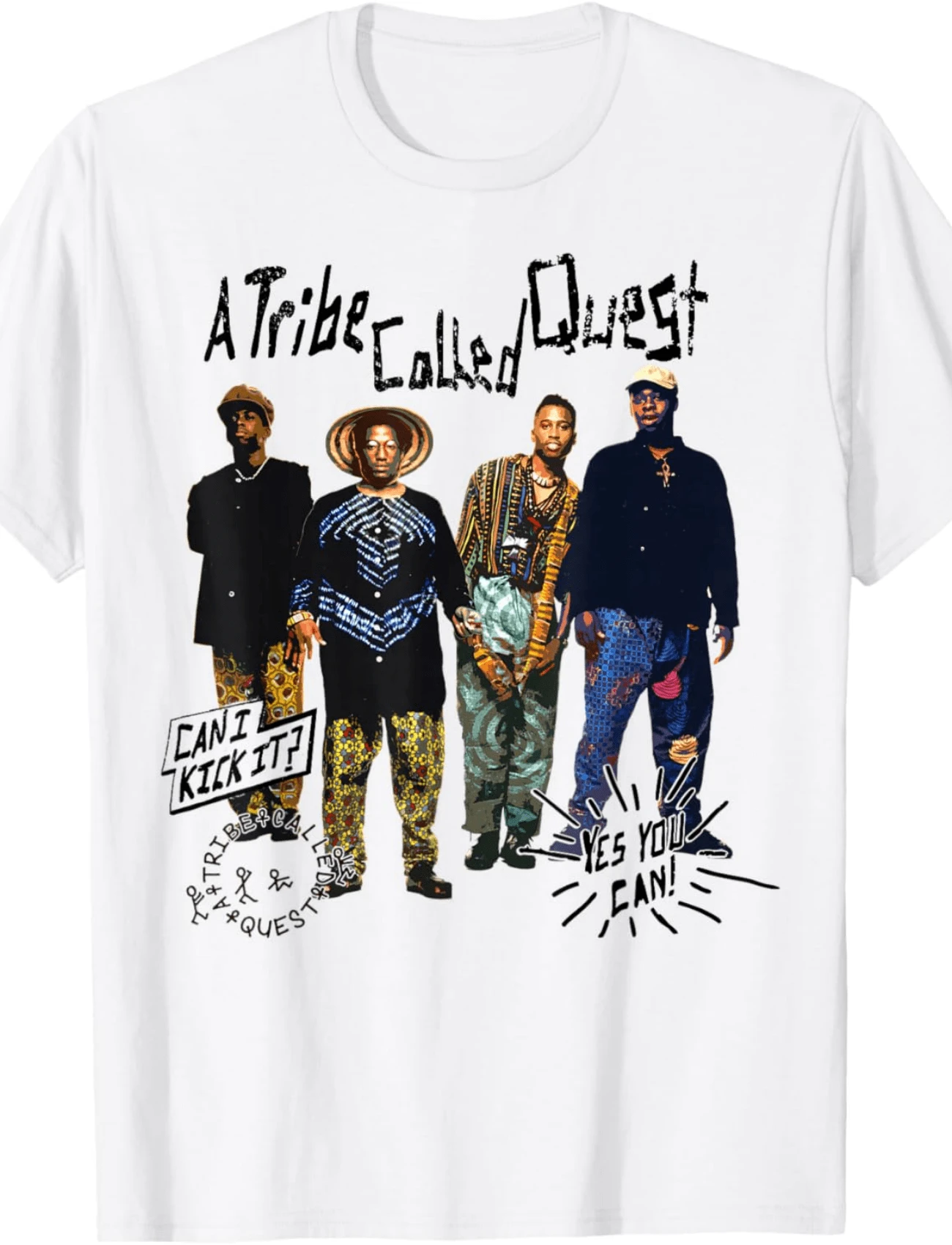 A Tribe Called Quest Can I Kick It Band T-Shirt.Png - 白色 - 查看 1