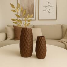 Alice Cachepot Vase - Tall, High-Quality Vase - Rust Brown - View 1