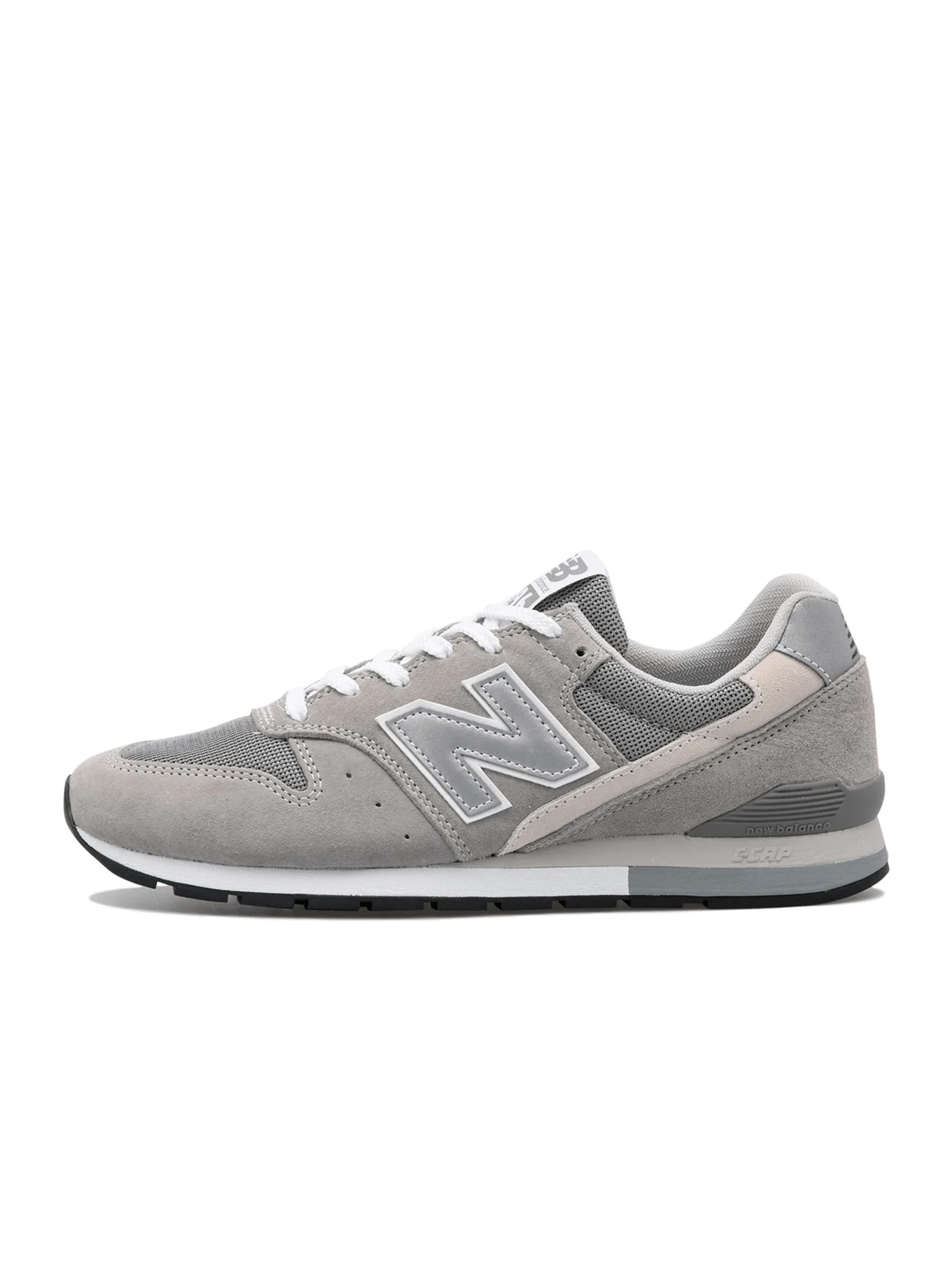 New Balance 女士休闲鞋 轻便缓震透气舒适厚底logo亲肤百搭日常健身通勤下班休闲旅行约会灰色 CM996GR2 - 灰色 - 查看 1