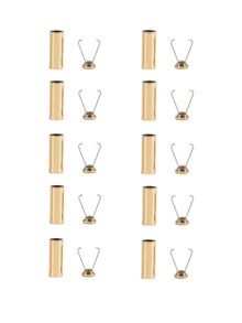 DIY Bag Accessories, Metal Rope Lock End Cap - Multifunctional Spring Stop Buckle For Bags, Jackets, Puffer Jackets, Sweaters, Pants And Hats - Easy To Use, Durable - Available In Multiple Colors (Black, Gold, Dark Gray, Silver)Metal Bell Rope Buckle Round Straight Buckle Decorative Buckle Sweater Pants Hanger Hat Rope Drawstring Clip Buckle. - Multicolor - View 32