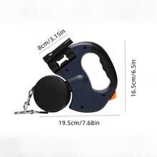 1 件可伸缩双头狗绳，自动伸缩宠物牵引绳，防拉扯双头狗绳