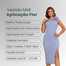 Detrix Peplum Midi Dress Summer Social With Strap Women's Slit Bows Front Casual Chic For Party Modern Events Dress Women's Elegant Basic Simple Sexy For Going Out College Vacation Classic Romantic Minimalist Cute Knit Fabric Textured Zipper Beach Wedding Birthday Party Cocktail Formal & Evening Wedding Guest Prom - 藍色 - 查看 7