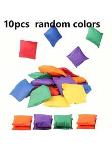 10pcs/18pcs 2.16 Inch Small Bean Bags, Colorful Toss Bags For Outdoor Games, Beach Entertainment, Tossing Games, Back To School, Halloween, Thanksgiving, Christmas