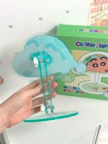 Crayon Shin-Chan, Acrylic Multi-Functional Stand, Green Character Design, Phone Holder, Tablet Holder, Desk Decor, Room Decor, Home Office Accessory, Study Organizer, Cute Cartoon Theme, Durable Build, Anime Lovers Gift, Teens Gift, Fun Desk Accessory, Decorative Stand, Space Organizer - Green - View 8