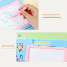 1 prancheta colorida para desenho e escrita - Uma ferramenta divertida para aprender a desenhar, prancheta, bloco de desenho para rabiscos, prancheta pequena para escrever, prancheta para presente, prática de caligrafia. Elementos aleatórios de desenho animado na prancheta, o melhor presente para o Natal e outros feriados.