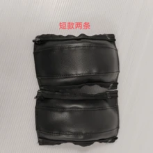2 件婴儿车手柄套，可拆卸皮革保护套带拉链，防滑防油，适用于婴儿车推杆 - 彩色 - 查看 8