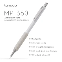 1pc Soft Grip Automatic Mechanical Pencil, 0.3mm/0.5mm/0.7mm/0.9mm Options, For Drawing, Sketching, Art Students, Graphic Design, High-Quality Retractable Pencil With Lead Refill