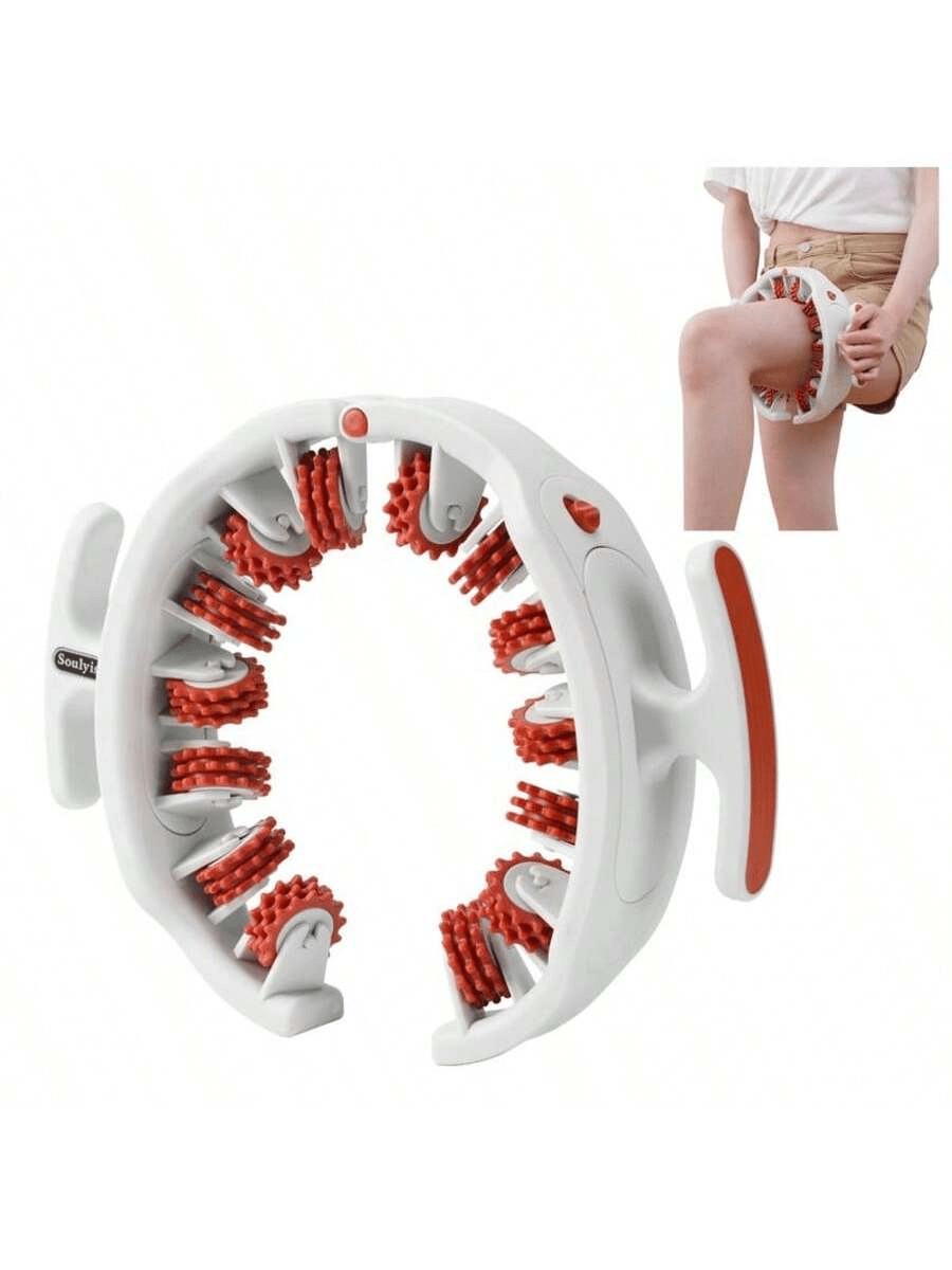 1pc Circular Leg Massager, Detachable, Suitable For Full Body, Thighs, Yoga, Fitness, Leg Slimming & Shaping, Portable Massage Tool For Men & Women (Multiple Colors Available)