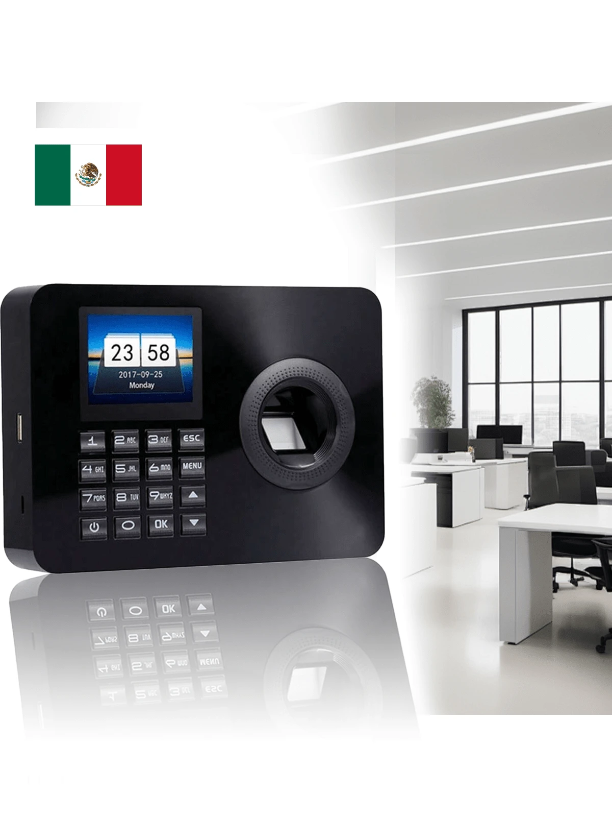 Usb Biométrico De Huellas Dactilares Máquina De Asistencia - Tipo de Enchufe A USA (110-127V) - Ver 1