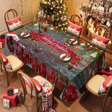 1/20pcs Christmas Tablecloth, Warm And Festive Christmas Ball Pattern Tablecloth, Happy Theme, Christmas Decoration, Suitable For Restaurants, Kitchens, Holiday Parties, Perfect For Home Decoration, Merry Christmas - Multicolor - View 5
