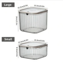 [Contenitore per perle per il bucato con coperchio] Contenitore per perle per il bucato in materiale PET, senza profumo, impilabile, con coperchio a pressione, per accessori da bagno e dispensatore di prodotti per la cura personale