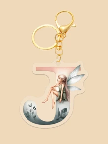 Dieser Acryl-Schlüsselanhänger mit Beschriftung, der ein Blumenfee-Muster zeigt, ist perfekt für Mädchen. Er kann als Kopfhörer-Anhänger, Tasche-Anhänger oder Auto-Schlüsselanhänger verwendet werden und ist damit ein tolles Geburtstagsgeschenk für Mitschüler, Freunde oder Kollegen.