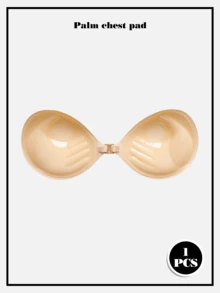 1pc New Halter Neck Adam's Hand Bra, Hand Palm Print Design For Better Fit