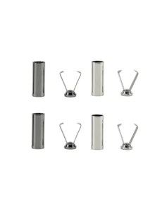 DIY Bag Accessories, Metal Rope Lock End Cap - Multifunctional Spring Stop Buckle For Bags, Jackets, Puffer Jackets, Sweaters, Pants And Hats - Easy To Use, Durable - Available In Multiple Colors (Black, Gold, Dark Gray, Silver)Metal Bell Rope Buckle Round Straight Buckle Decorative Buckle Sweater Pants Hanger Hat Rope Drawstring Clip Buckle. - Multicolor - View 19