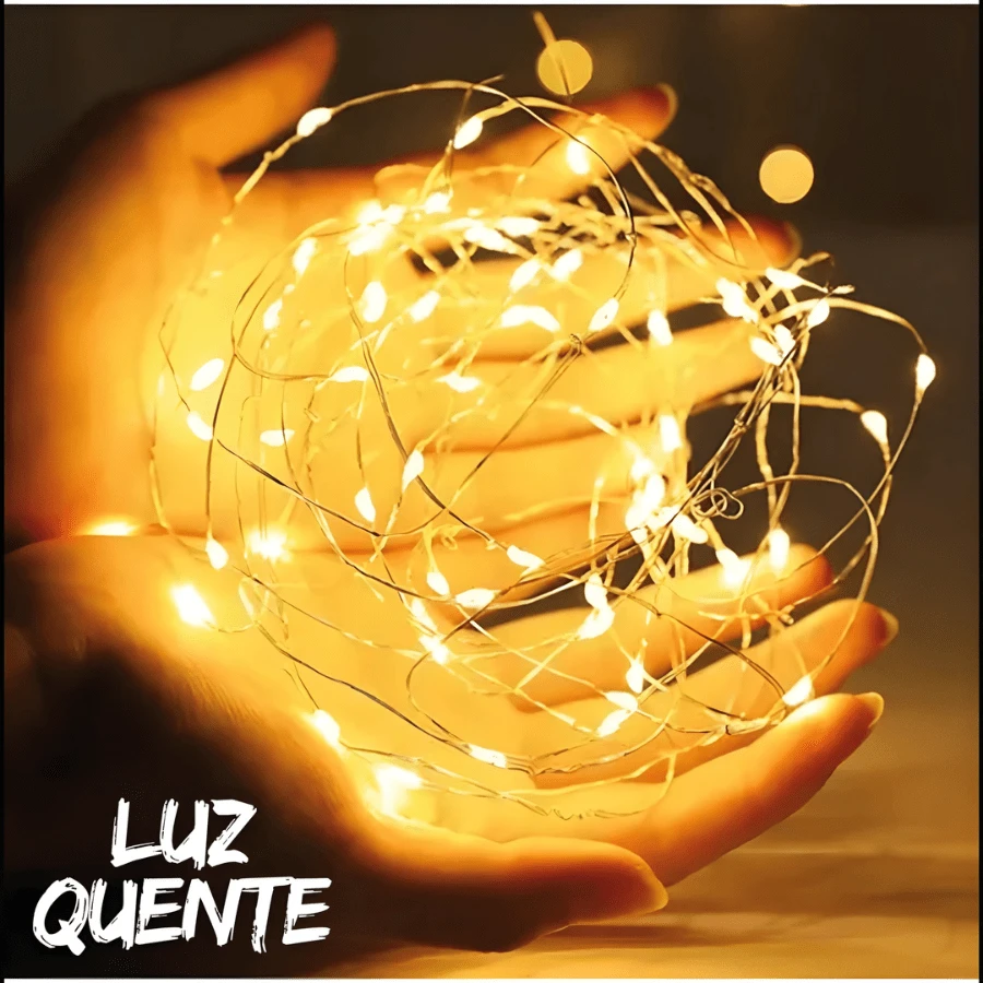 2M Copper Wire LED Fairy Lights - Mini String Lights For Bedroom, Wedding, Party And Christmas Decoration, - Đèn ấm 2M - Xem 1