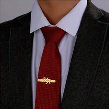 1pc Stainless Steel Tie Clip, Personalized Initial Tie Clip, Unique Men's Accessories, Perfect For Husband Wedding And Best For Man Gifts, Best Graduation Gifts, Father's Day Gifts,Christmas Present. - Multicolor - View 14