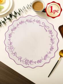 1-100pcs Embroidered Floral Fabric Placemats, Easy To Clean, Wipe-Able, Non-Slip, Suitable For Dining Table, Holiday, Wedding, Party Decoration, Applicable For Home, Restaurant, Dining Room Decor, Home Goods - Multicolor - View 18