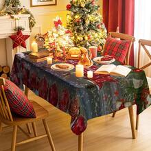 1/20pcs Christmas Tablecloth, Warm And Festive Christmas Ball Pattern Tablecloth, Happy Theme, Christmas Decoration, Suitable For Restaurants, Kitchens, Holiday Parties, Perfect For Home Decoration, Merry Christmas - Multicolor - View 4