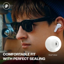 JBL Wave Beam 入耳式无线耳塞，具有 IP54 和 IPX2 防水功能、免提通话和 32 小时电池续航时间， - 白色 - 查看 6