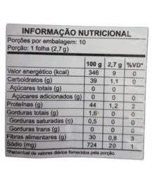 Alga Yaki Sushi Nori 10 Folhas Sakura 27g - 1 pc - Visão 6