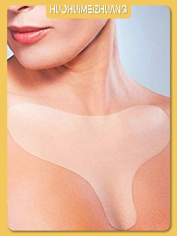 Wiederverwendbare Brustpolster Silikon transparente Entfernungsflecken Hautpflege Brustpolster Beauty- und Pflegeartikel hautfreundliche Brustfältchen-Patches, selbstklebende Übernacht-Brustpflaster, verjüngen Sie Ihre Haut - reduzieren Sie Anzeichen von Alterung für Frauen und Mädchen