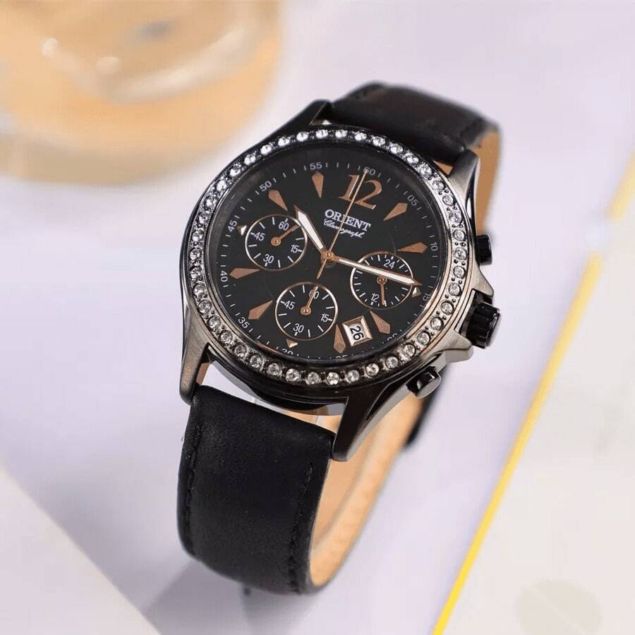 Orient Watch For Men - Analog Leather Band - STW00001B0 - Black - View 1