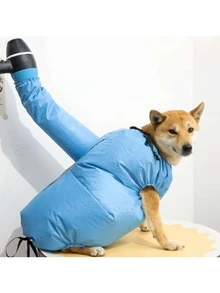 1 pezzo Borsa per asciugatura animali domestici, speciale per asciugare il pelo di gatti e cani, anche di grossa taglia, asciugacapelli rapido per il bagno, borsa per asciugacapelli, strumento per la toelettatura rapida del mantello degli animali domestici, borsa per animali domestici pieghevole, risparmia spazio, realizzata in tessuto Oxford e pellicola argentata, impermeabile, in grado di dissipare rapidamente il calore, adatta per bulldog, corgi, beagle, cani, gatti