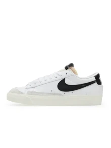Nike Blazer Low '77 白色 - 黑白 - 查看 1