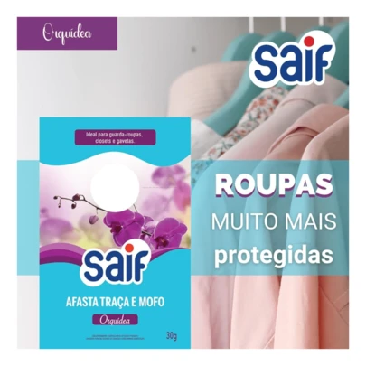 Afasta Traça e Mofo Orquídea Saif Sachê 30g
